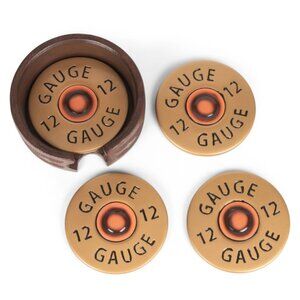 Damdaco 12 Gauge Resin 5 Piece Coaster Set